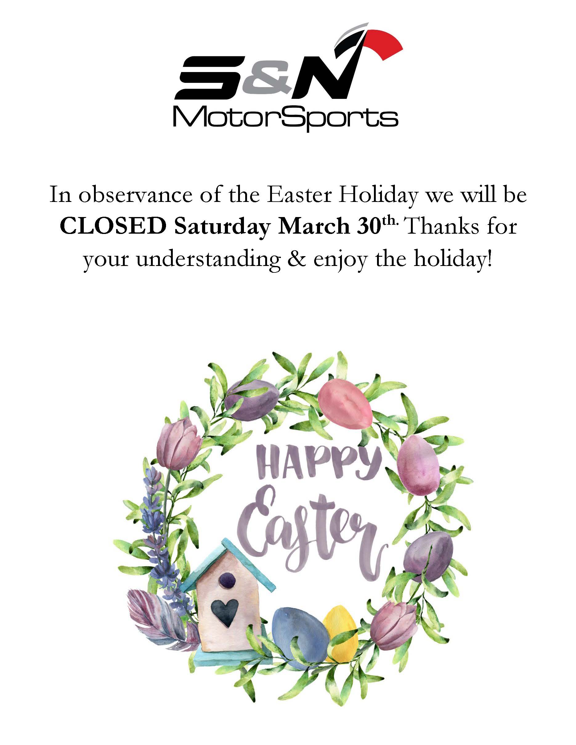 Easter closure